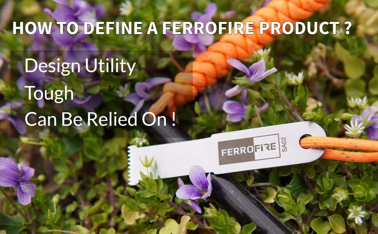 FERROFIRE FS124 ferrocerium rod emergency fire starter