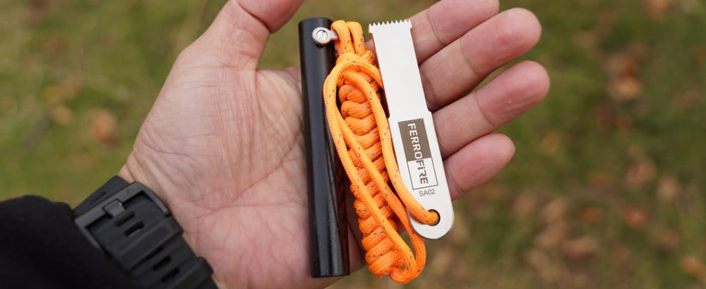 Portable Emergency Fire Starter Steel Striker Kit – Primitive Fire Starter For BBQ Camping